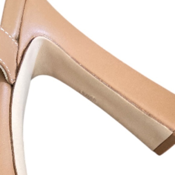 Marion Parke Lucy Ankle Strap Platform Sandal Leather Made in Italy in Caramel - Picture 8 of 11